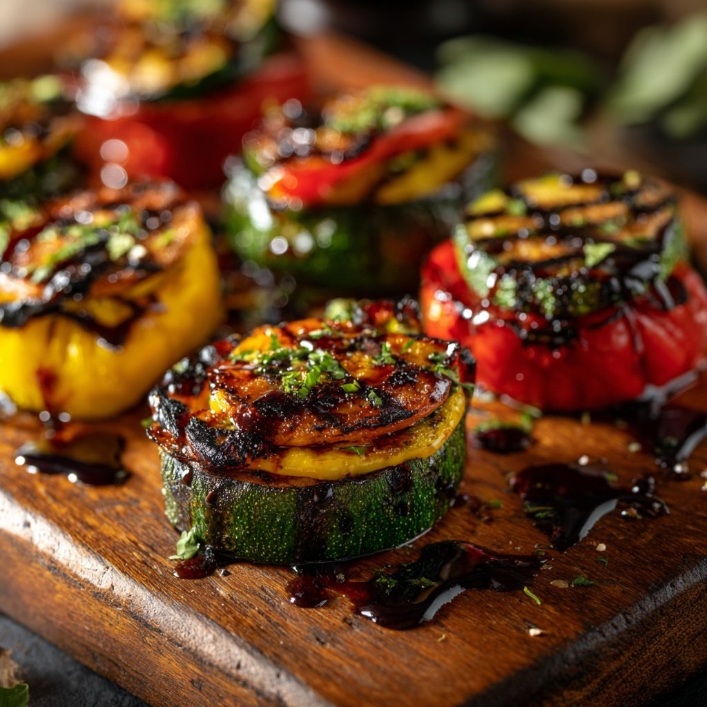 Gegrillte Gemüse Medaillons