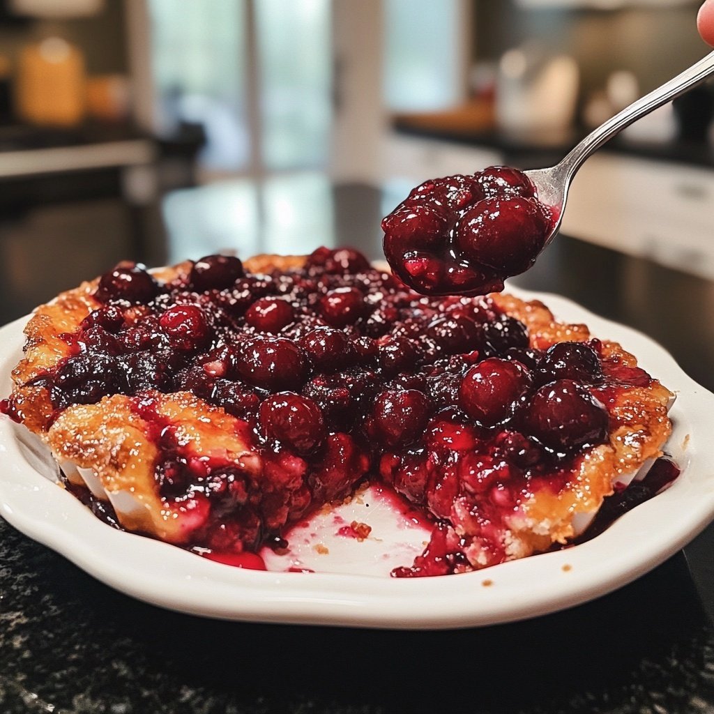 Rote Grütze mit Kirschen