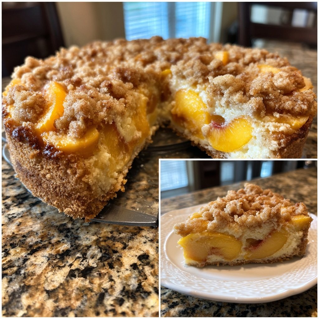 Streuselkuchen Mit Pfirsich